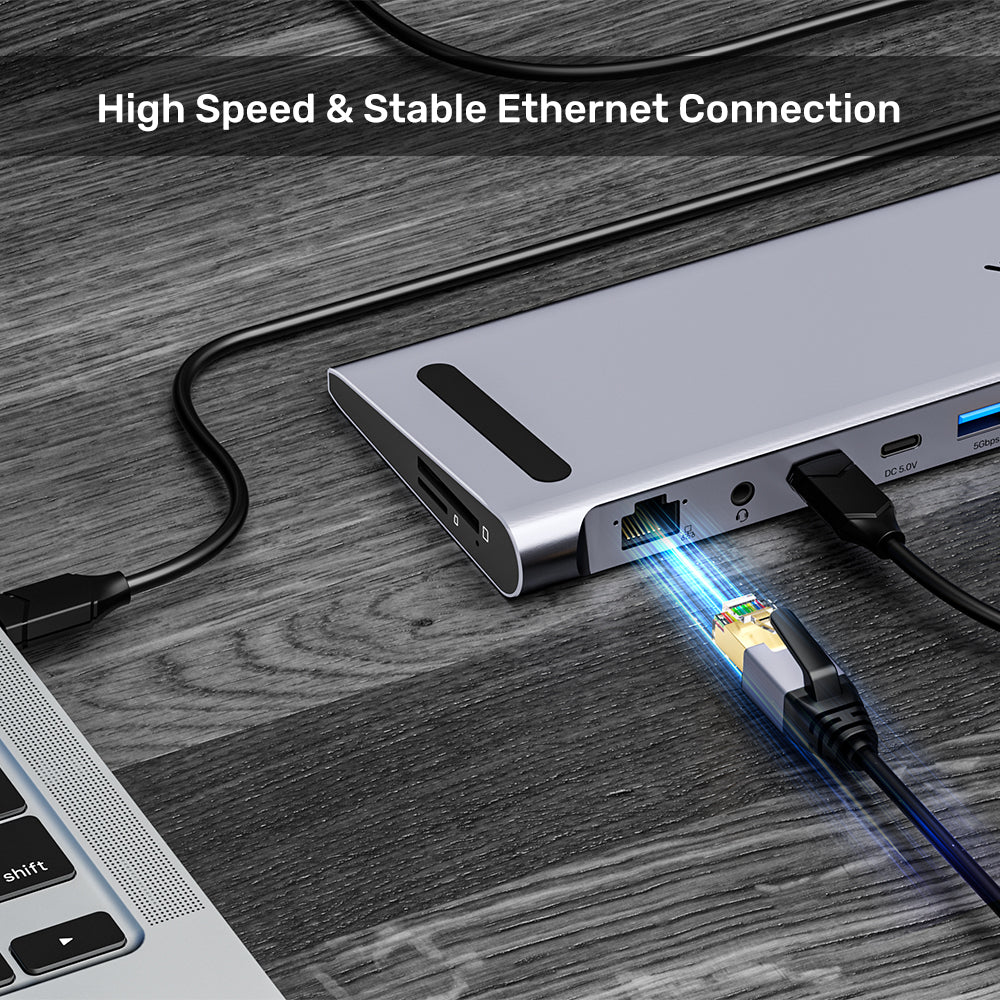 uHUB15+ USB-C Triple 4K KVM Docking Station