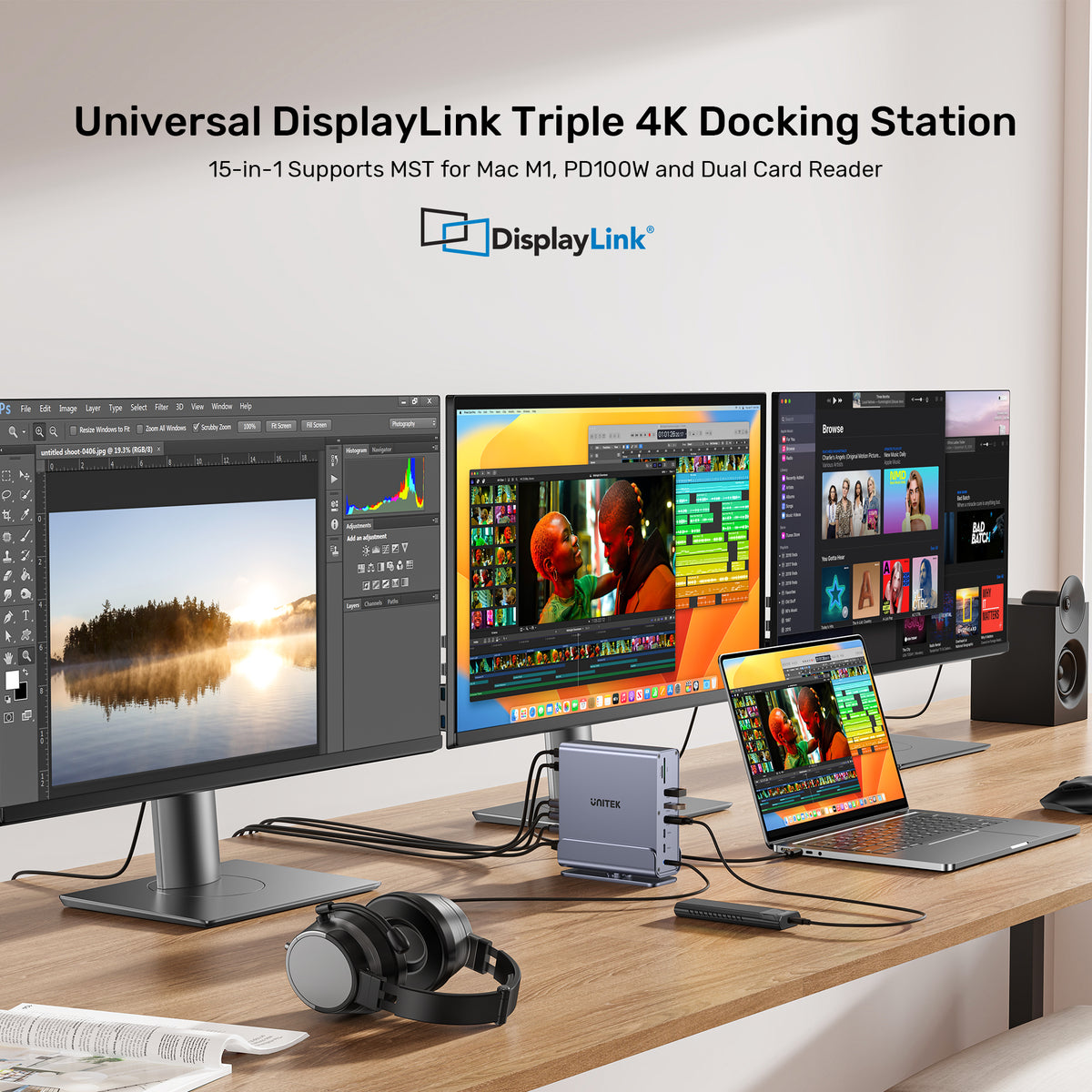 Displaylink 4k Driver Universal DisplayLink Triple 4K Docking Station | UNITEK
