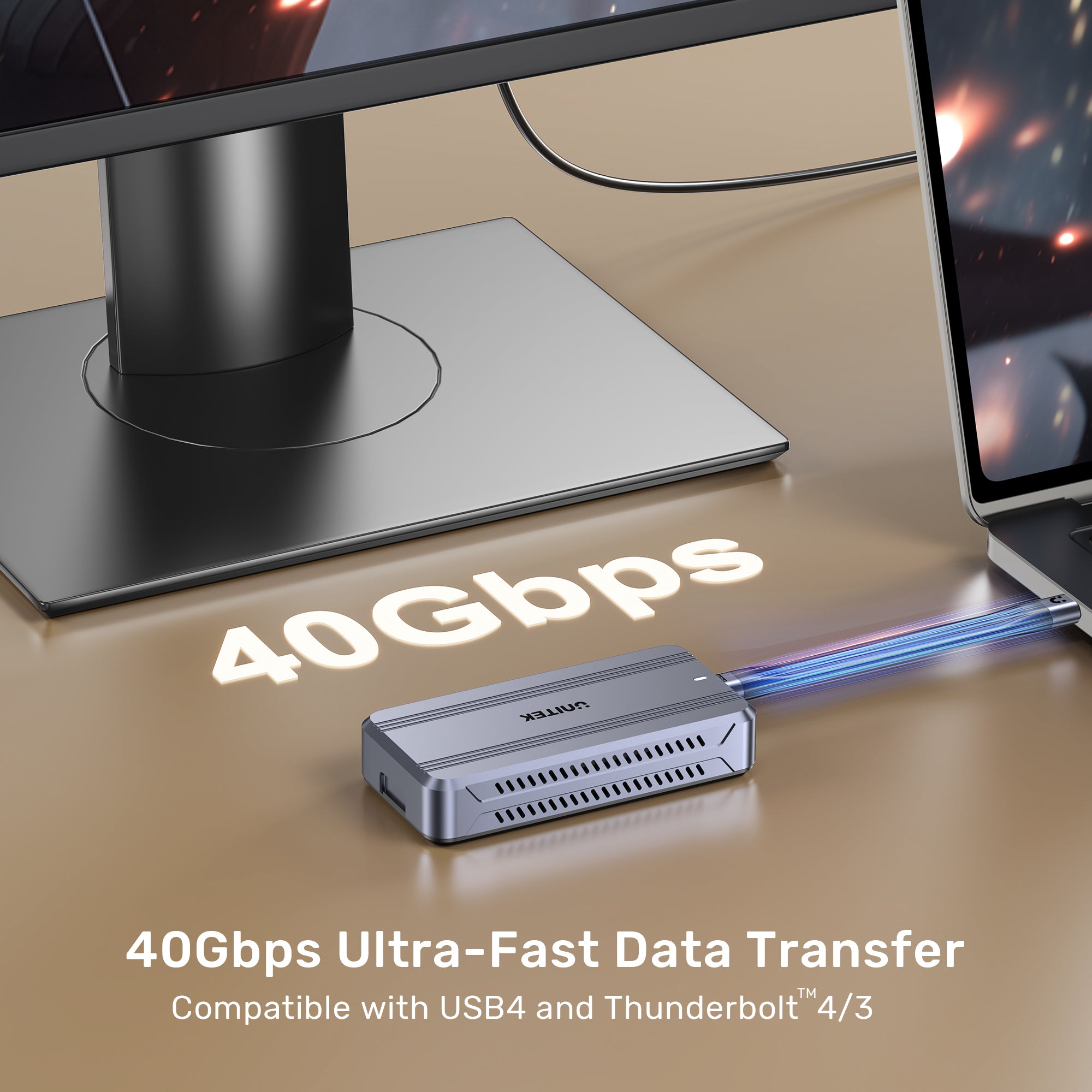 Full-Featured USB4 Keychain Cable with 240W PD