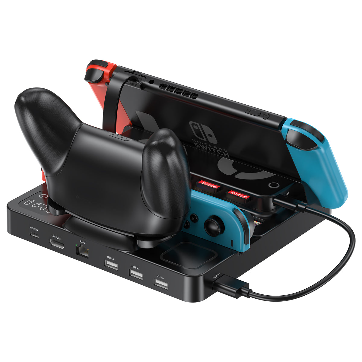 Switch Charging Station with Game Card Reader | UNITEK
