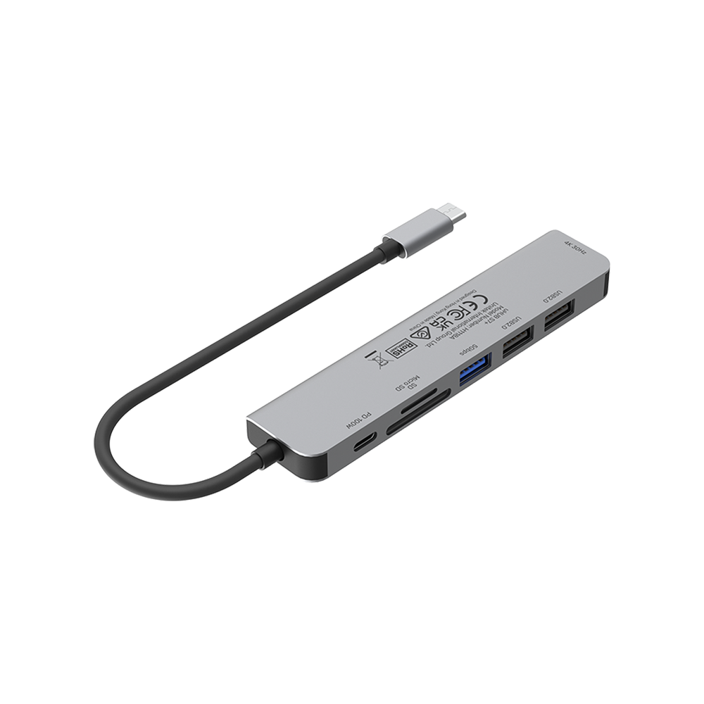 uHUB S7+ 7-in-1 USB-C 5Gbps Hub with 4K HDMI and 100W Power Delivery