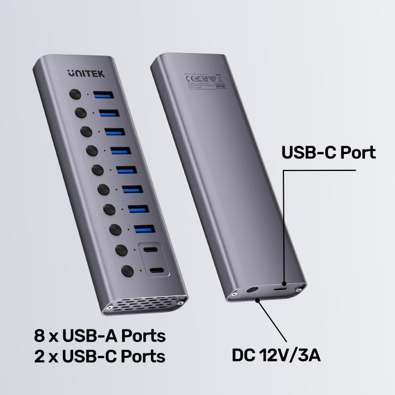 10-in-1 Individual Switches Hub | UNITEK