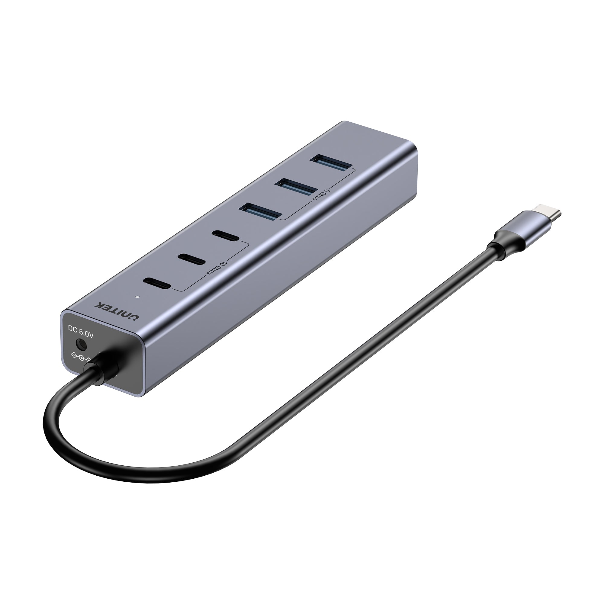 uHUB S7+ 7-in-1 USB-C Hub With 3 USB-C 10Gbps Ports and 4 USB-A 5 Gbps Ports