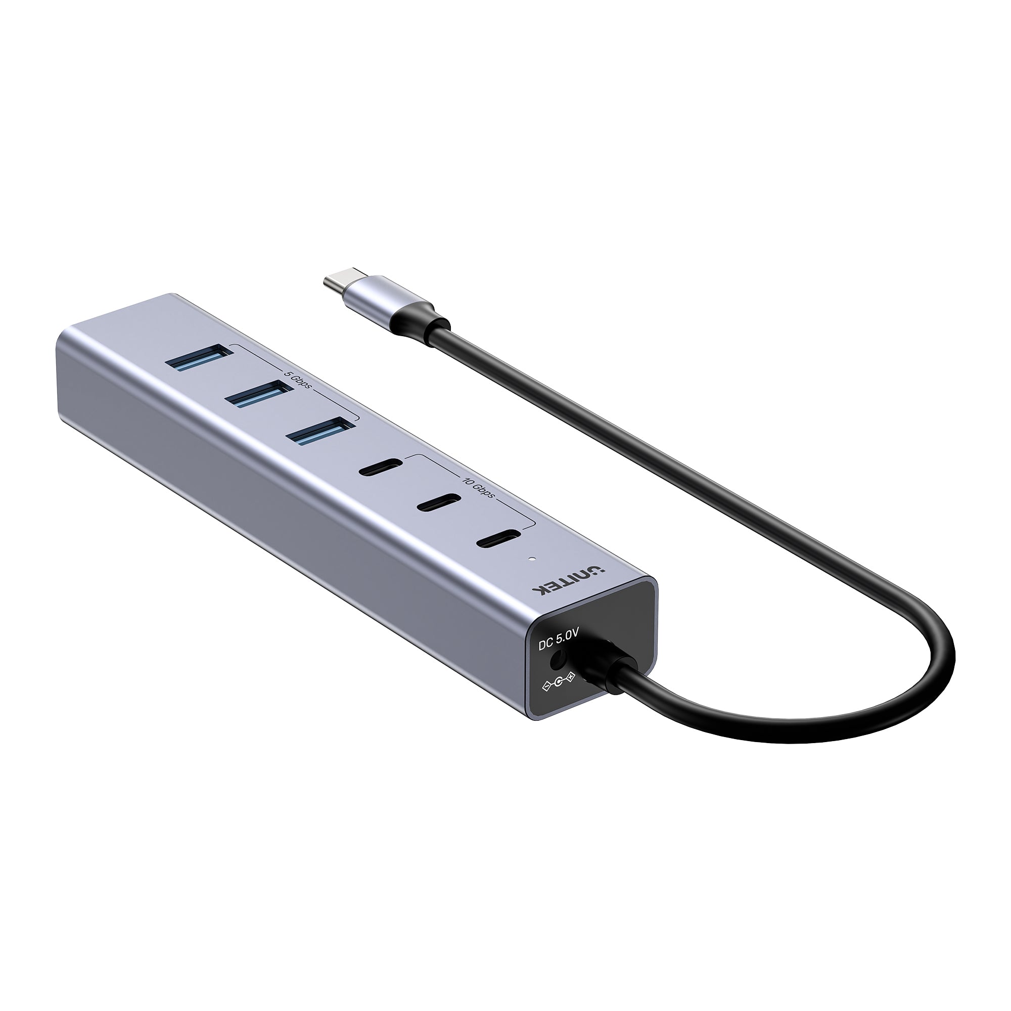 uHUB S7+ 7-in-1 USB-C Hub With 3 USB-C 10Gbps Ports and 4 USB-A 5 Gbps Ports