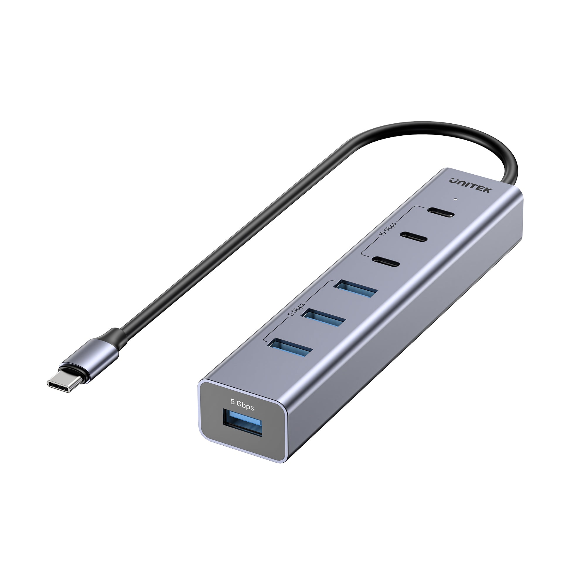 uHUB S7+ 7-in-1 USB-C Hub With 3 USB-C 10Gbps Ports and 4 USB-A 5 Gbps Ports