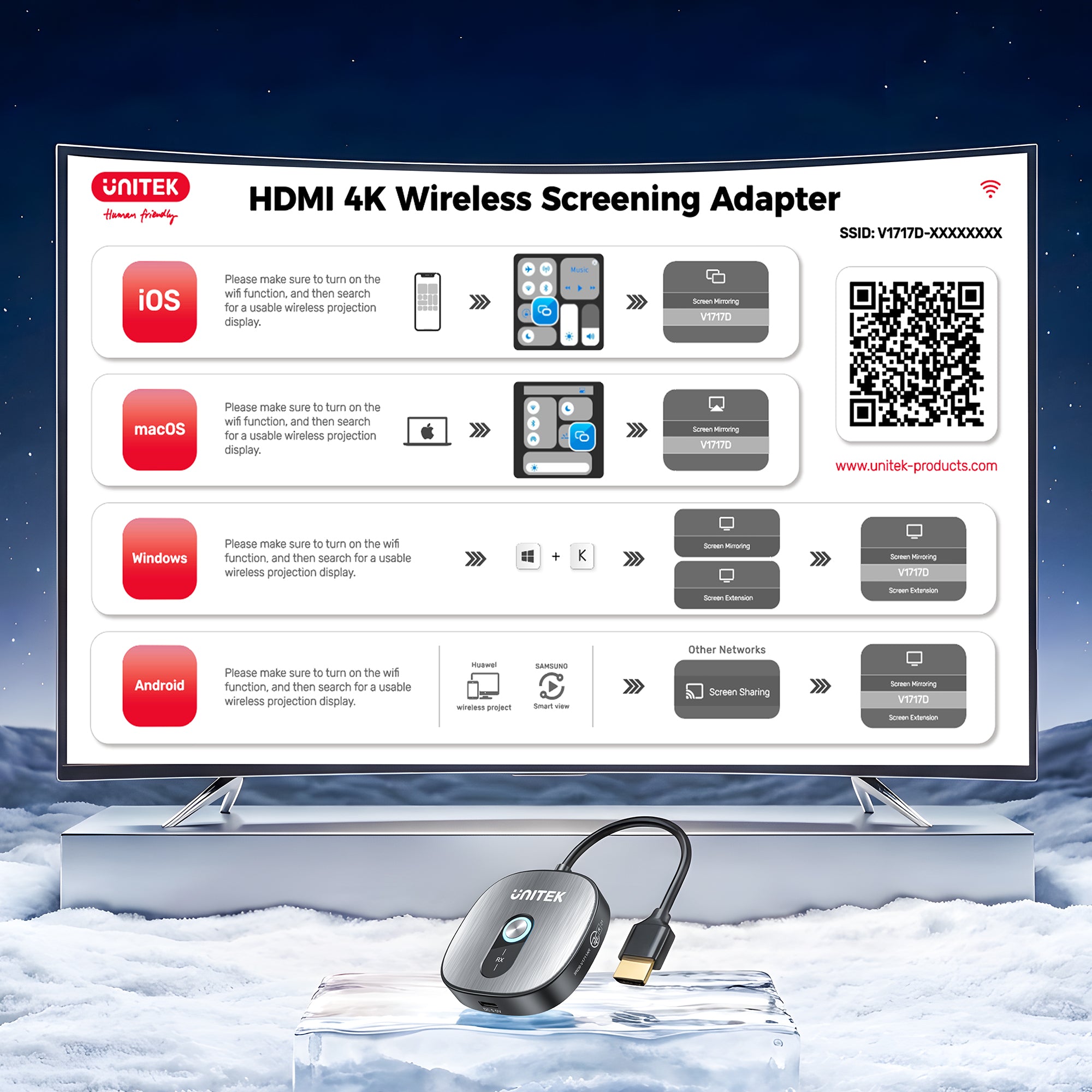 HDMI 4K Wireless Screening Adapter