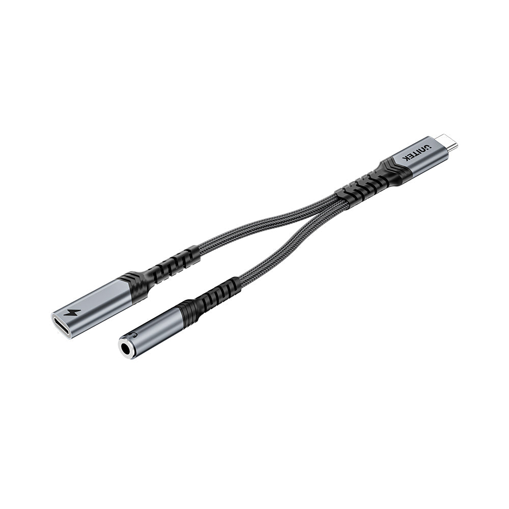 USB-C to 3.5mm Audio and PD Charging Adapter