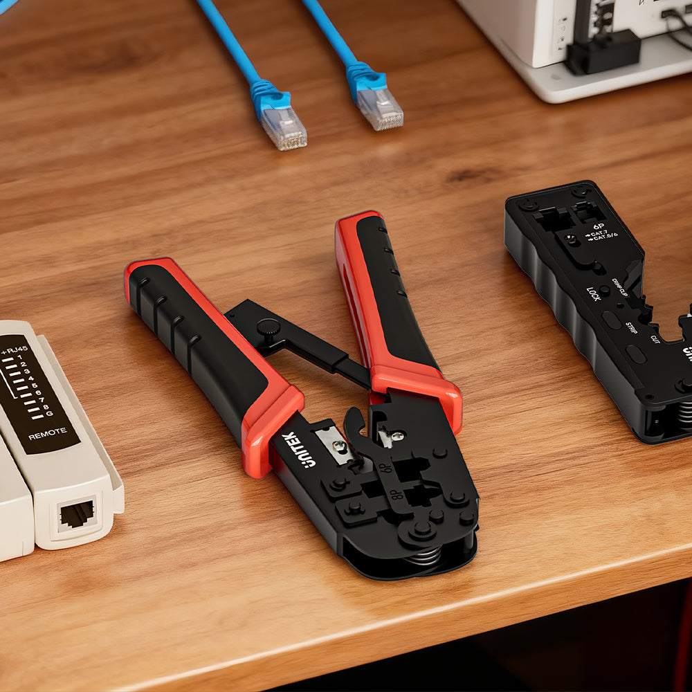 4P/6P/8P Multi-Function Ratchet Network Cable Crimping Tool
