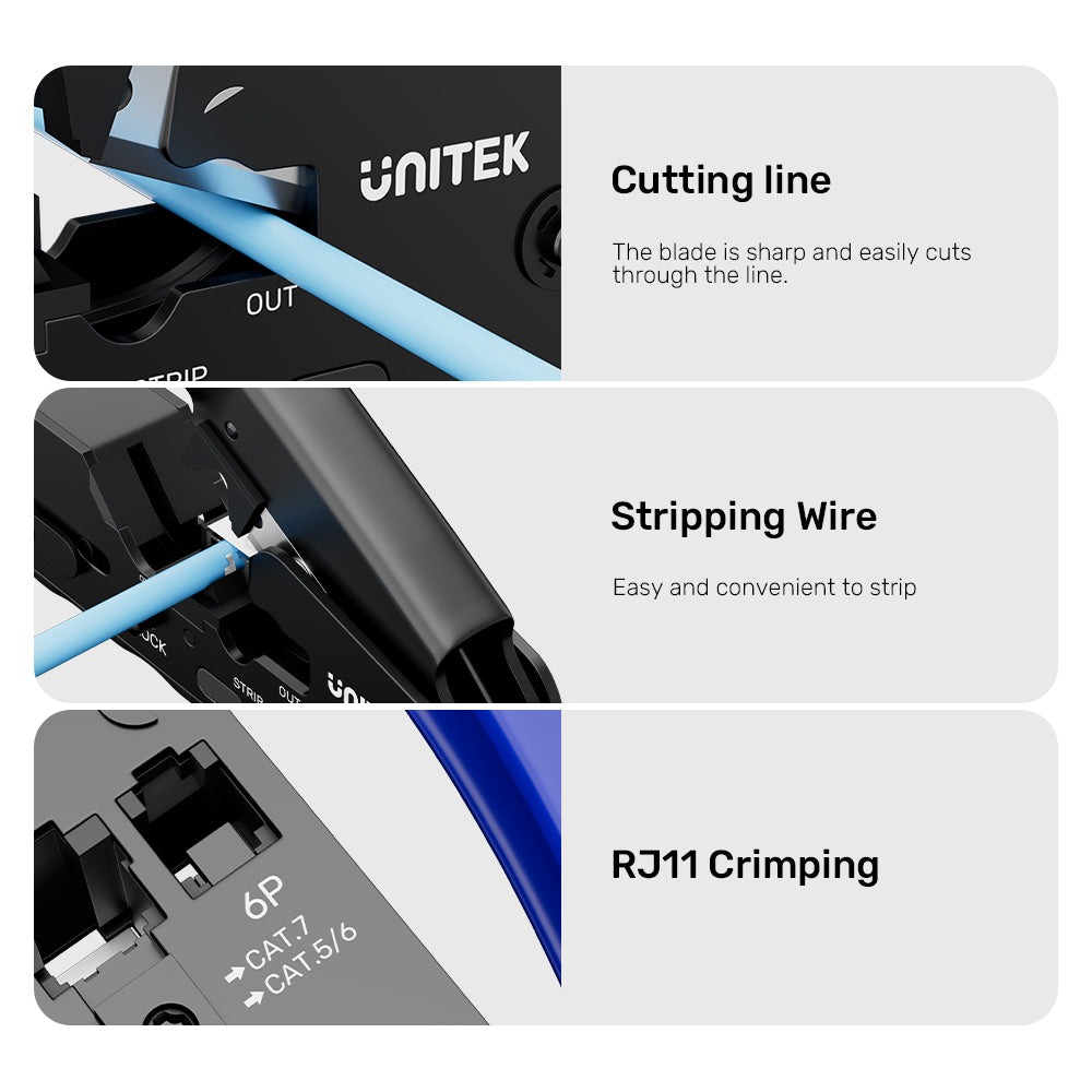 Multi-Function Network Cable Crimping Tool