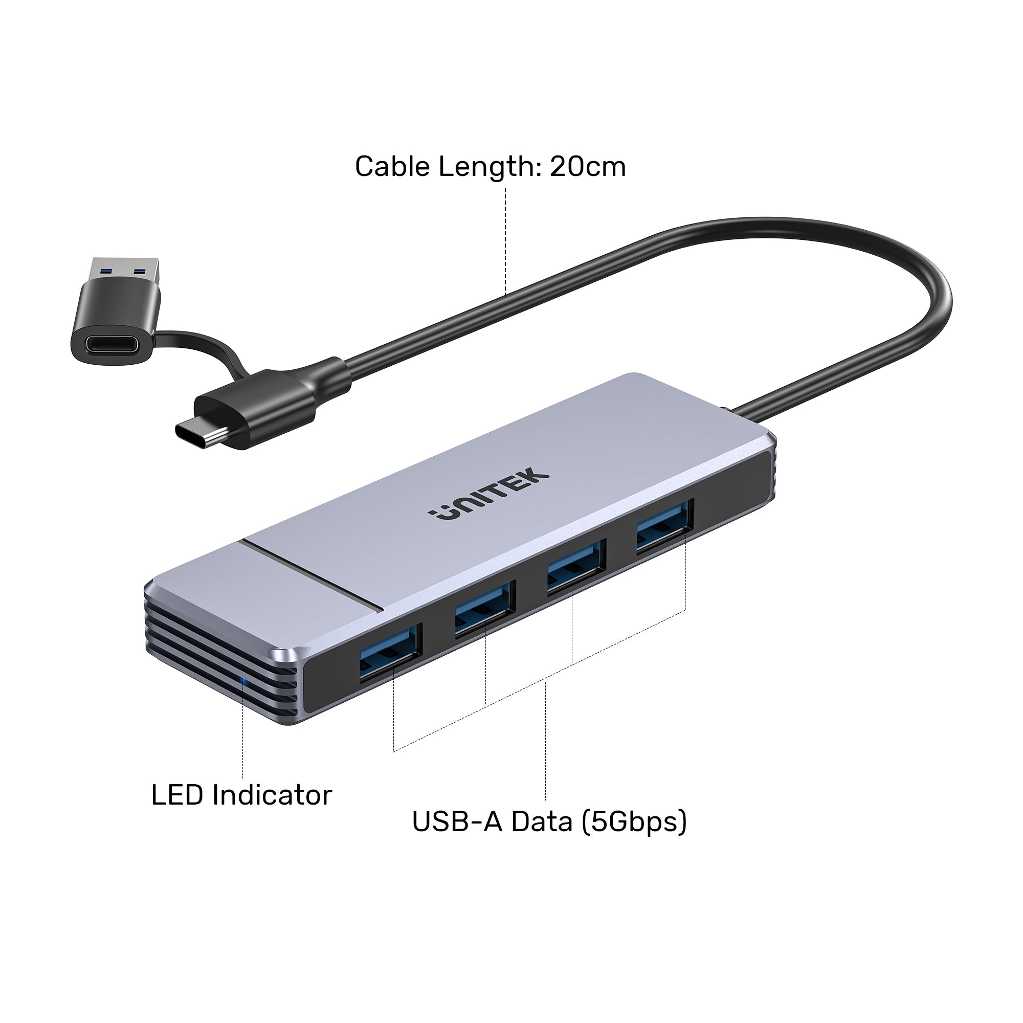 Omni Q4 4-in-1 USB Hub