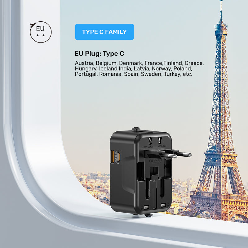 20W Universal Travel Adapter | UNITEK