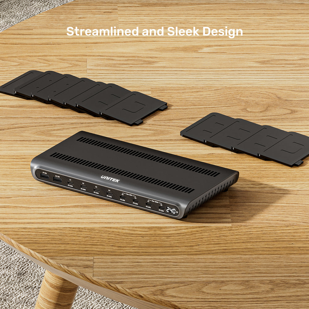 uCharge 240W 10-Port USB Smart Charging Station