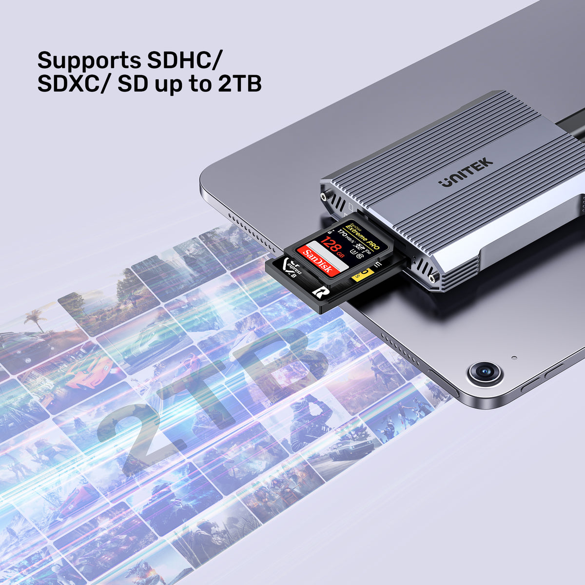 Multi Storage Reader CF Express Type B Multi Card Reader with Hub | UNITEK