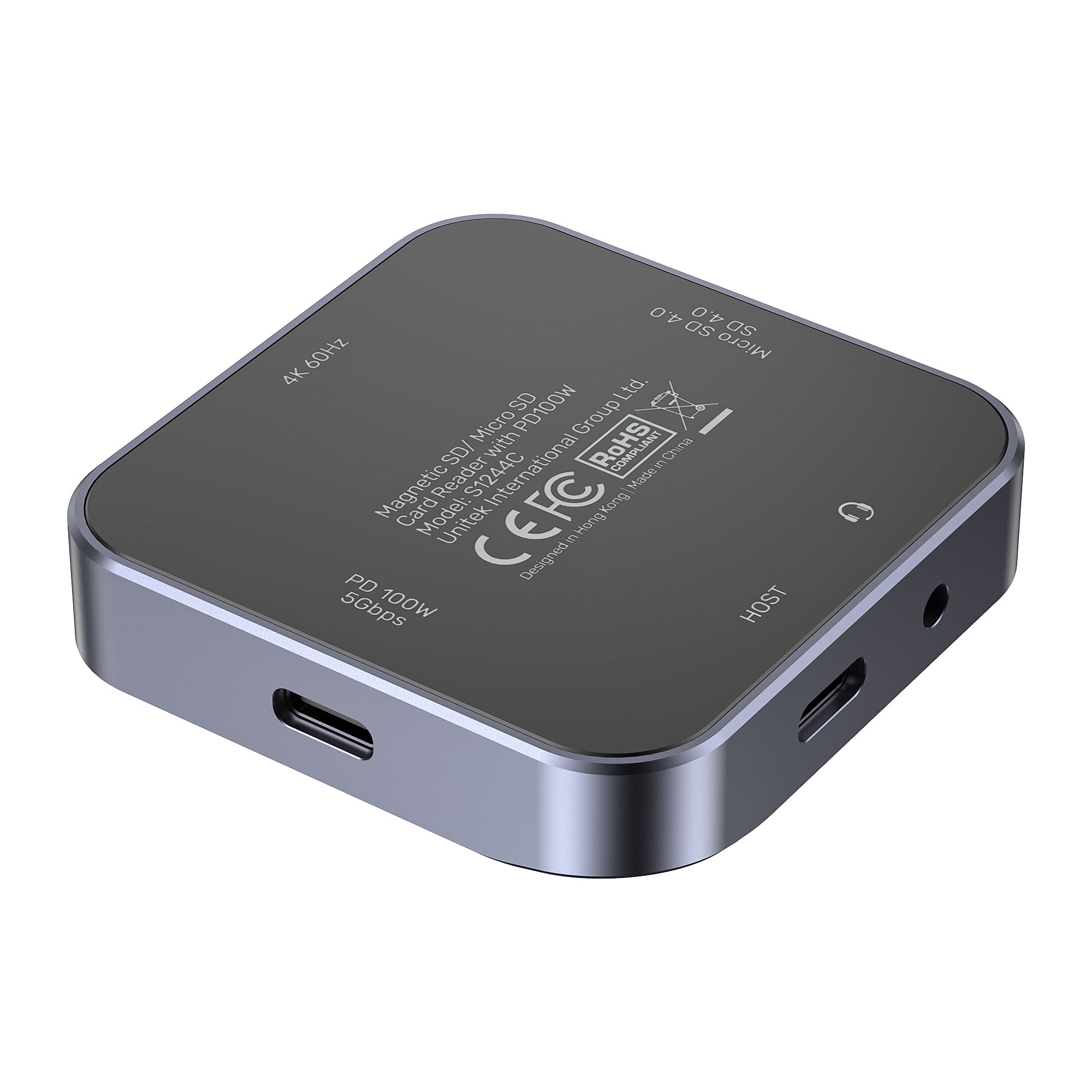 Magnetic SD/ Micro SD Card Reader with PD100W