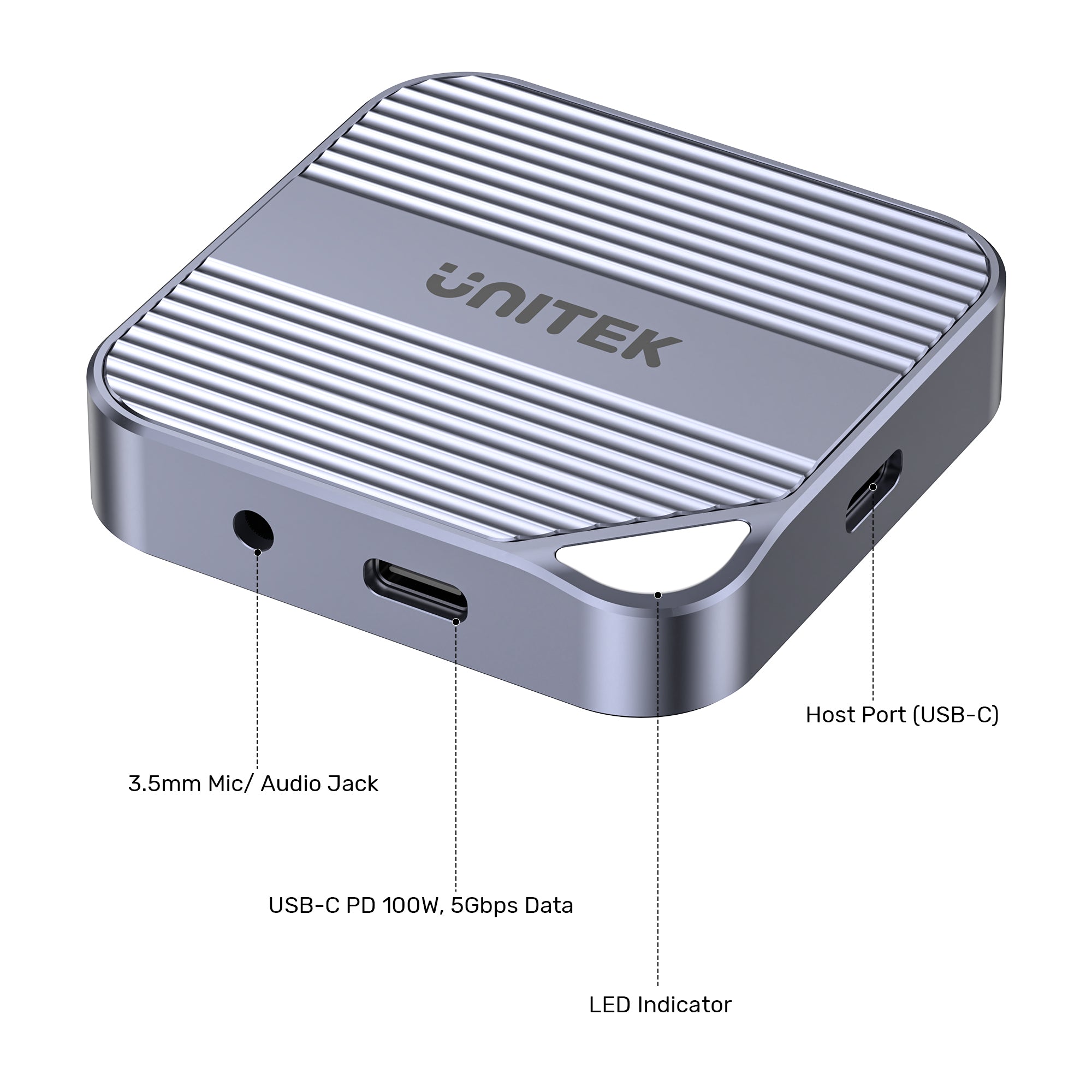 Magnetic SD/ Micro SD Card Reader with PD100W