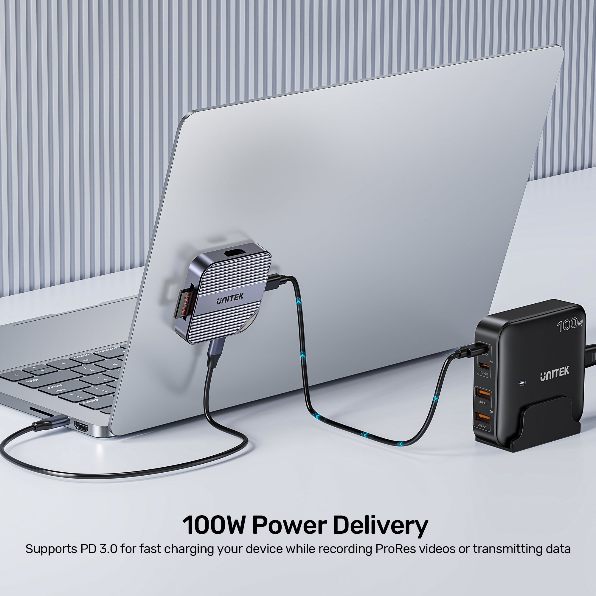 Magnetic SD/ Micro SD Card Reader with PD100W