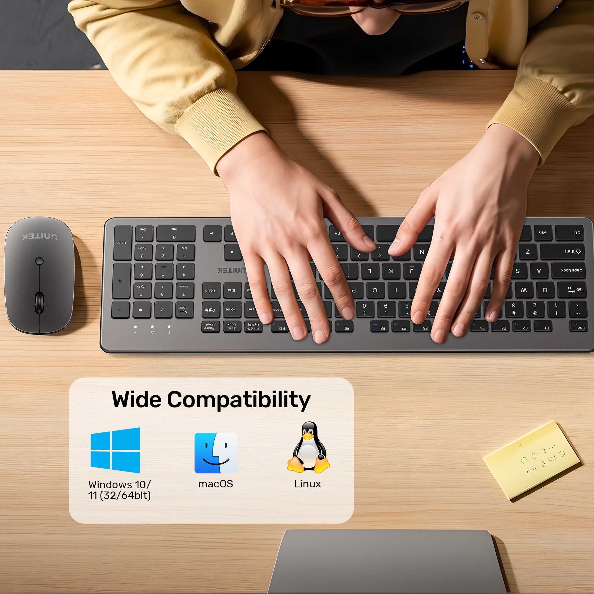 SlimDuo 2.4GHz Wireless Keyboard and Mouse Combo