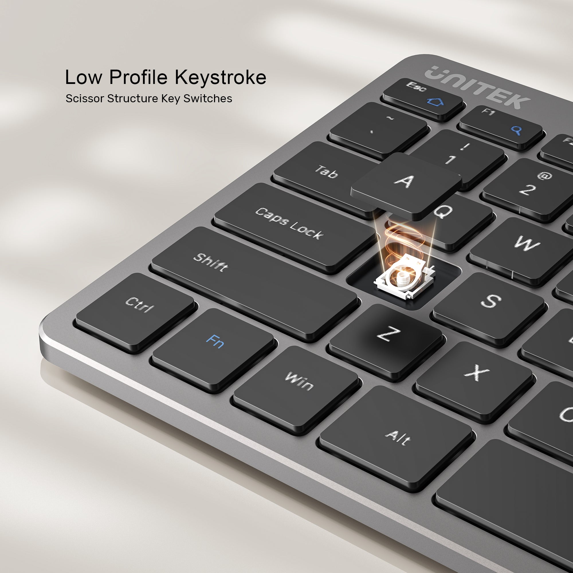 SlimTap Ultra Light Wired Keyboard with 99 keys