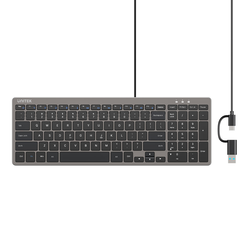 SlimTap Ultra Light Wired Keyboard with 99 keys | UNITEK