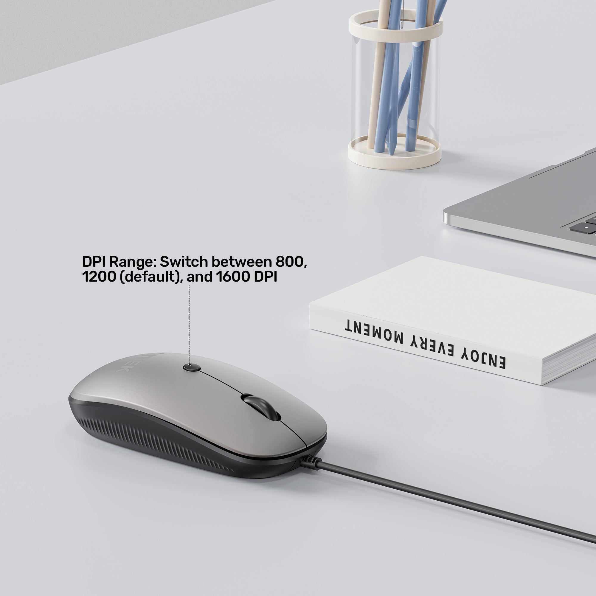 SlimTrack Wired Optical Mouse