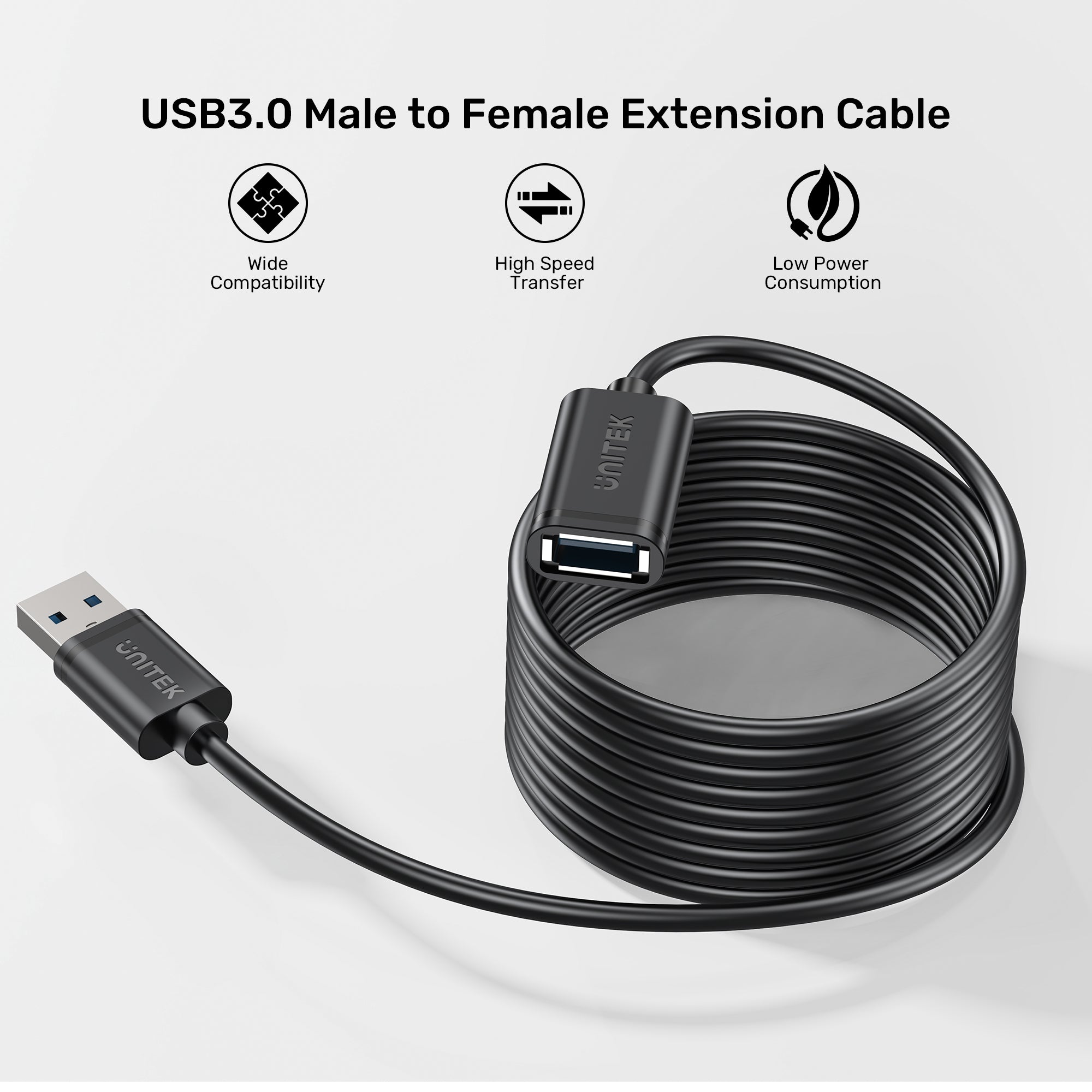 USB3.0 Male to Female Extension Cable