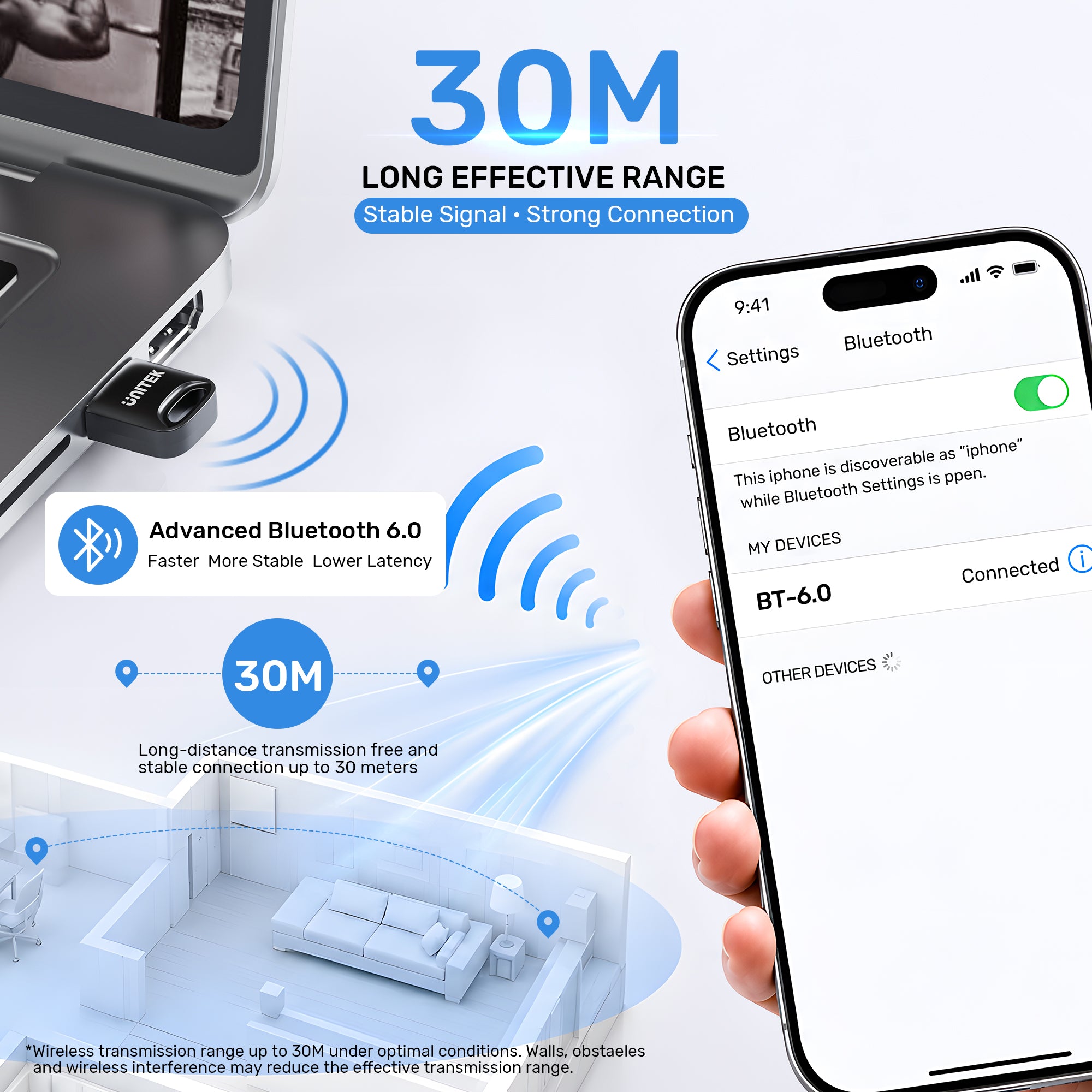 USB Bluetooth 6.0 Adapter