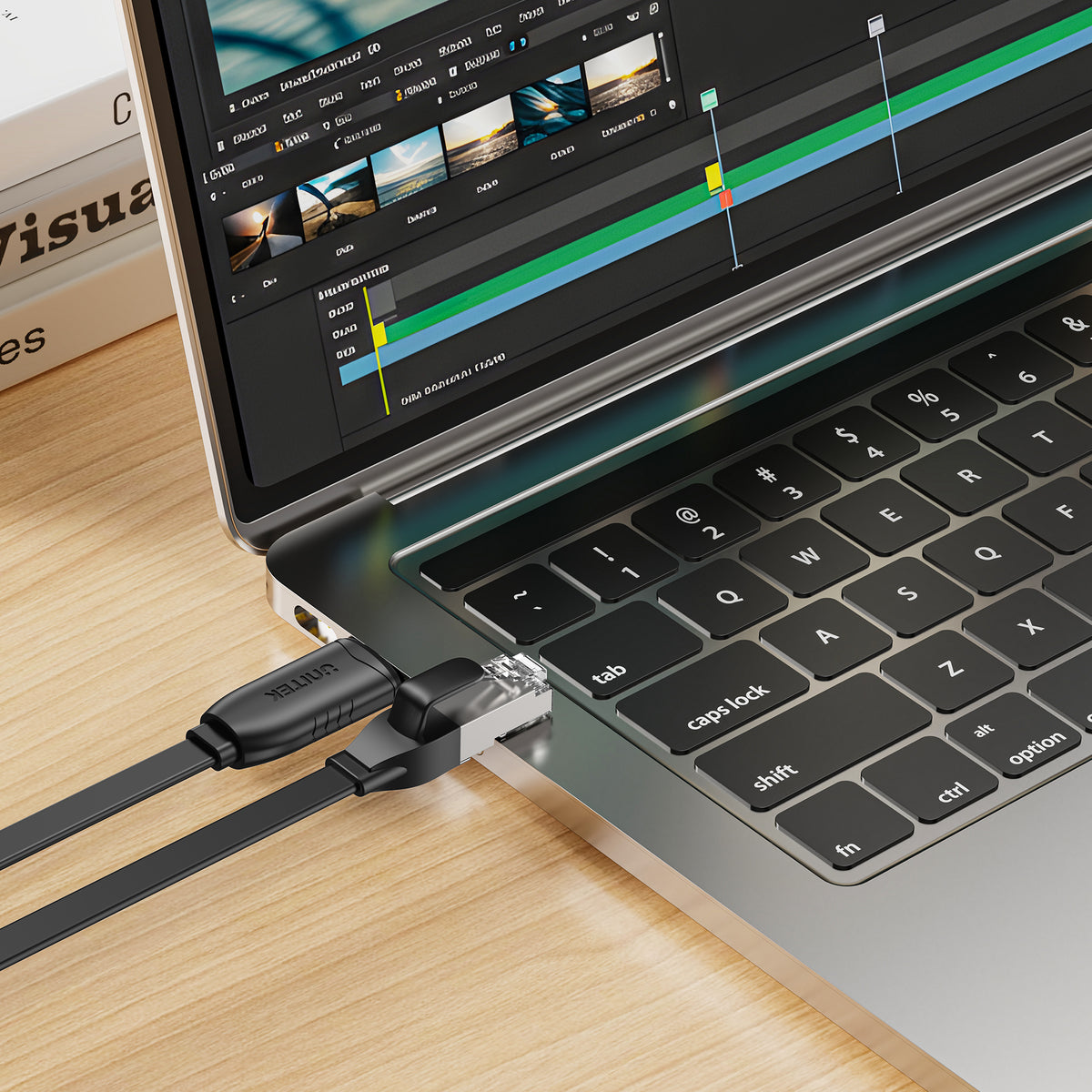 USB 2.0 to RJ45 Console Rollover Flat Cable | UNITEK