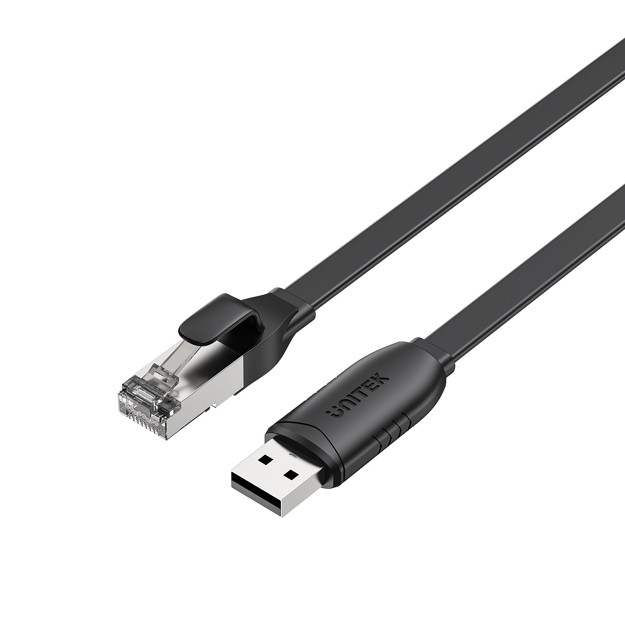 USB 2.0 to RJ45 Console Rollover Flat Cable