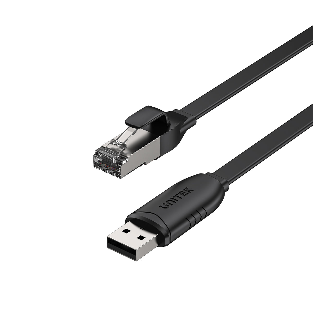 USB 2.0 to RJ45 Console Rollover Flat Cable | UNITEK