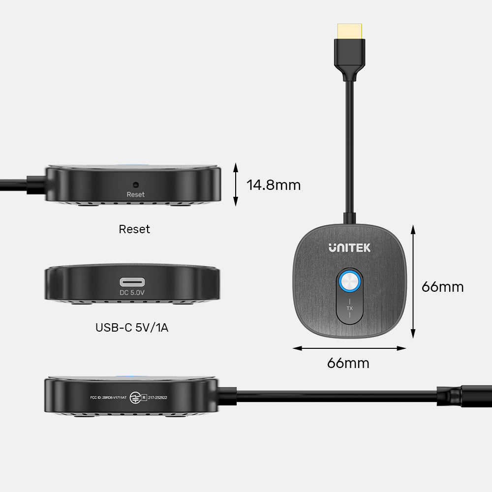 Wireless 1080p HDMI Transmitter with Dual Receivers