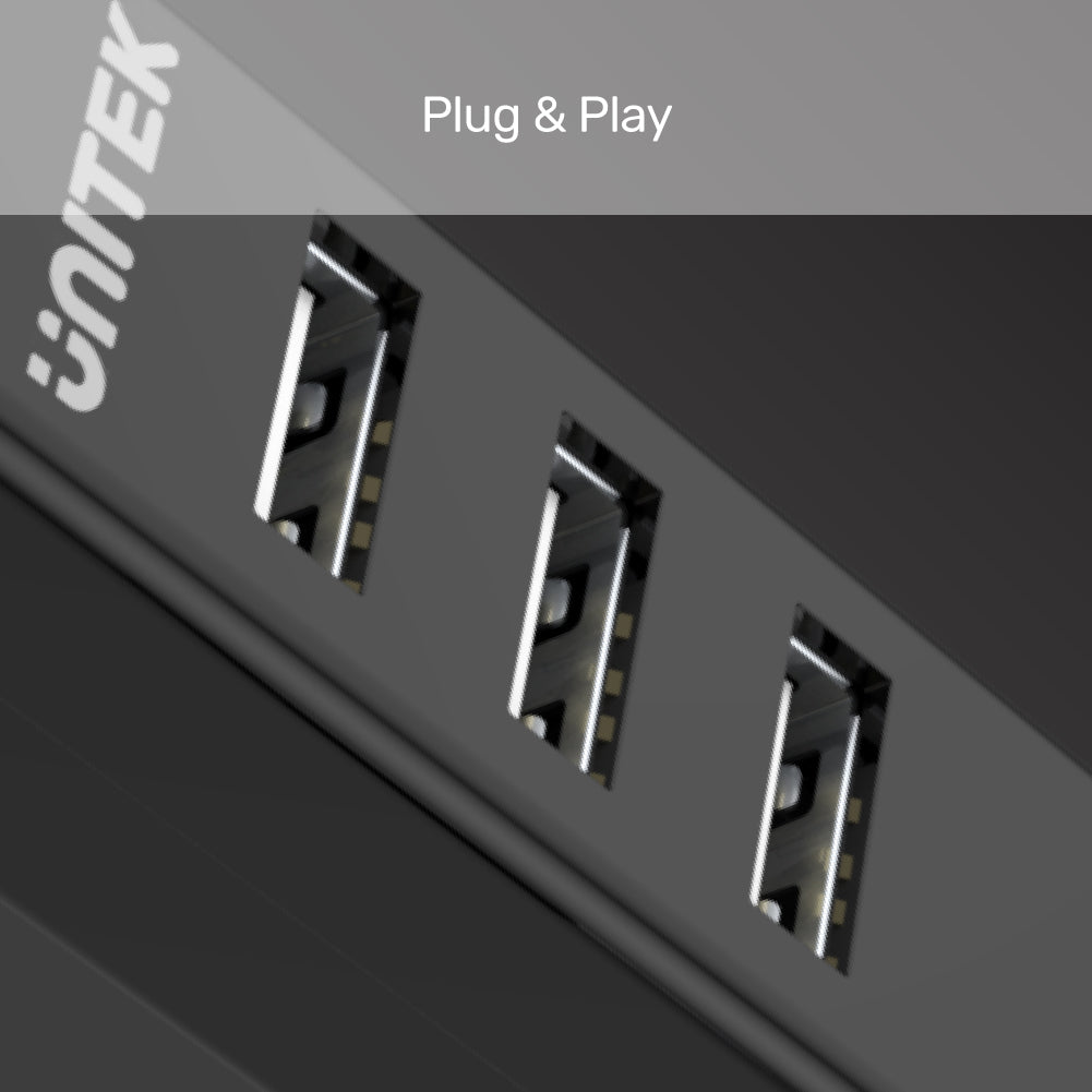 4 Ports USB 2.0 Hub (80cm Cable)