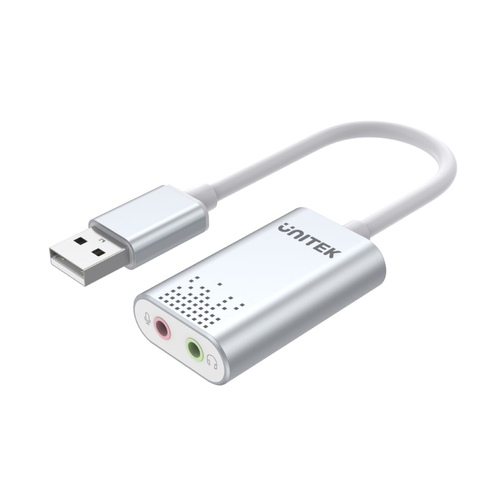 USB 2.0 External Sound Card Adapter for Stereo Audio