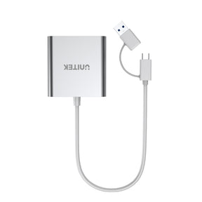 3 Ports USB3.0 Card Reader With USB-C Adapter