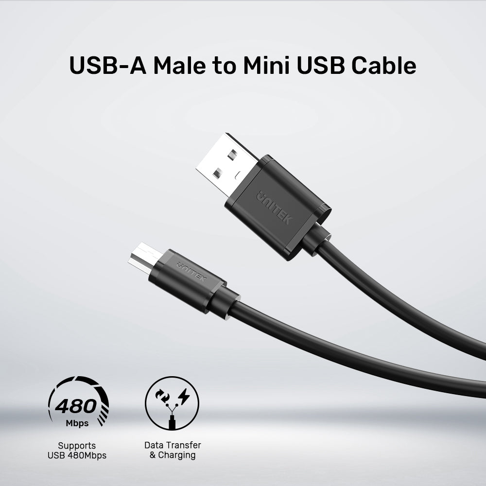USB2.0 Male to Mini USB Cable