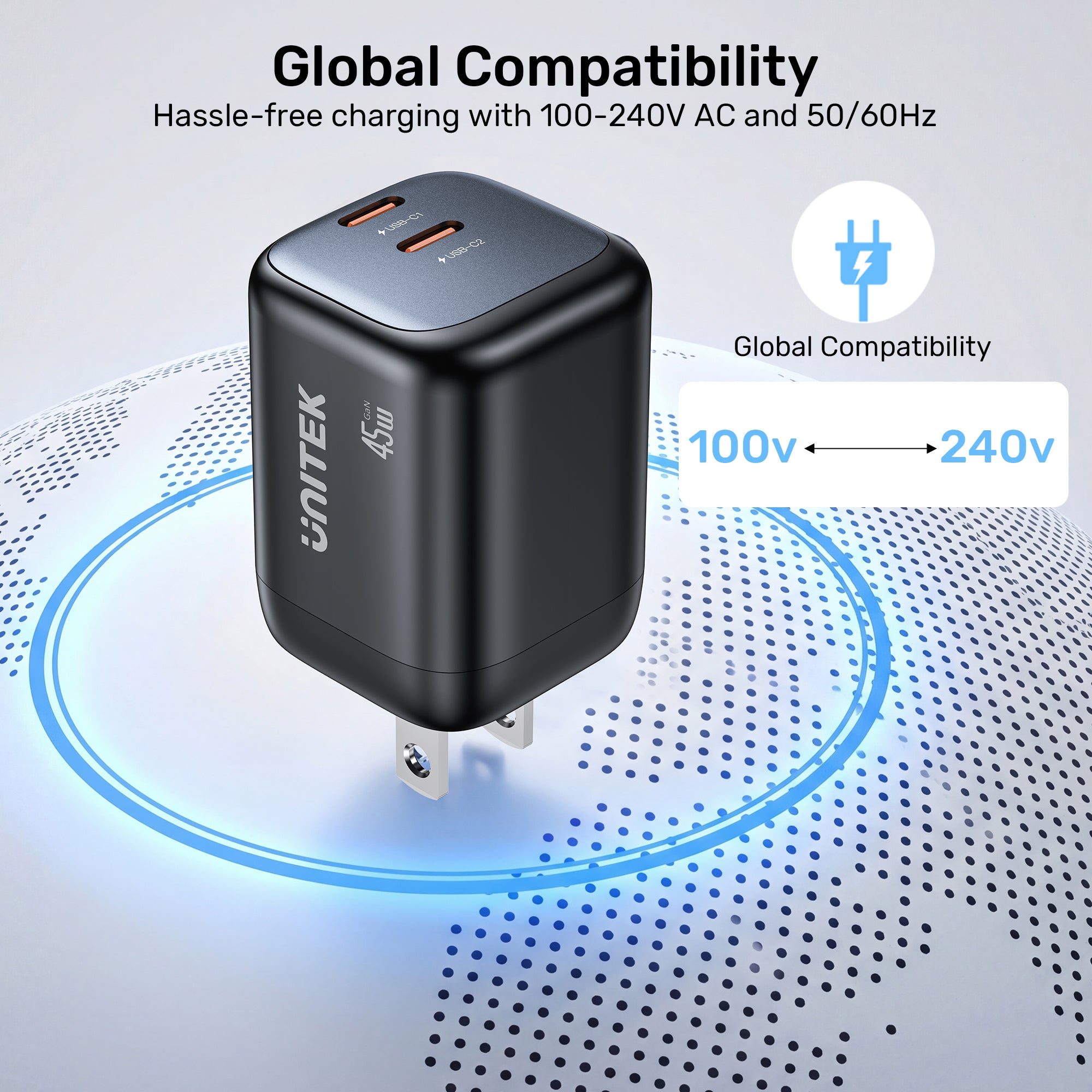 Zeno 45W GaN Wall Charger
