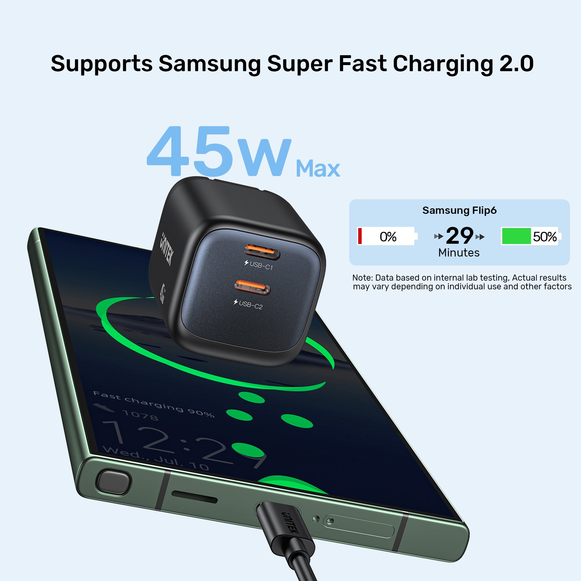 Zeno 45W GaN Wall Charger