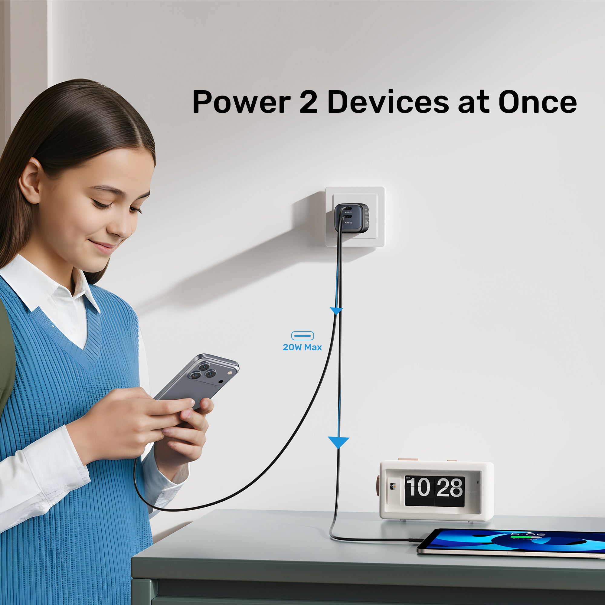 Zeno 45W GaN Wall Charger