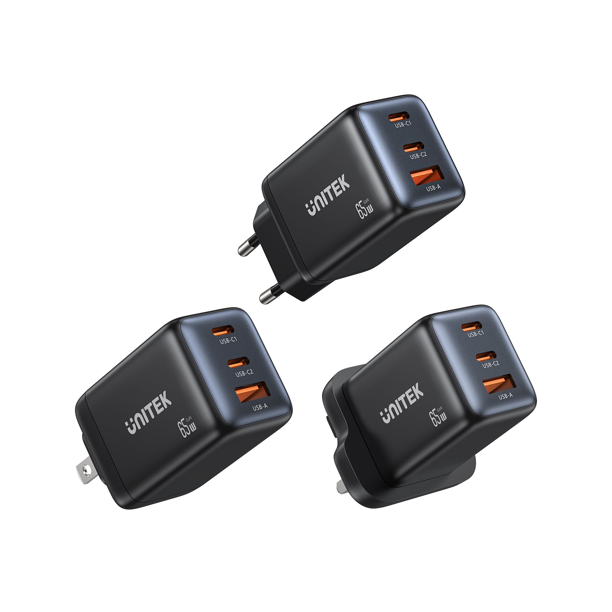Zeno 65W 3-Port GaN Wall Charger | UNITEK