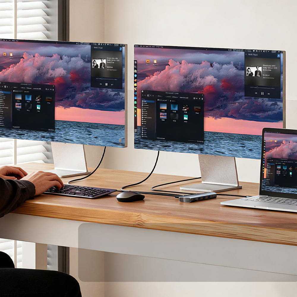 uHUB U11+ 11-in-1 USB-C Hub with Dual Display