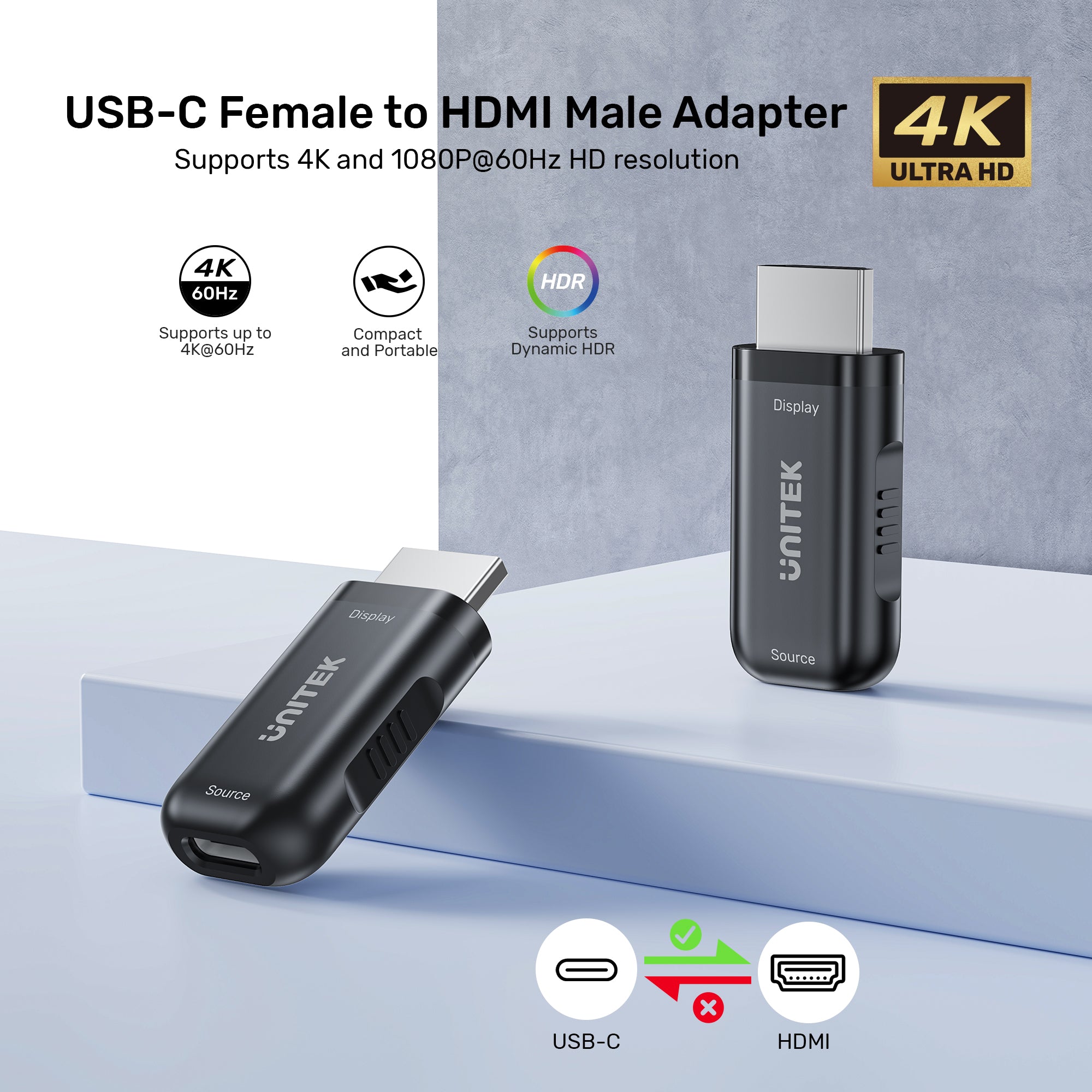 USB-C F to HDMI M Adapter