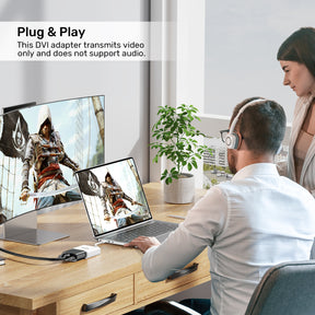 USB-C to DVI Adapter