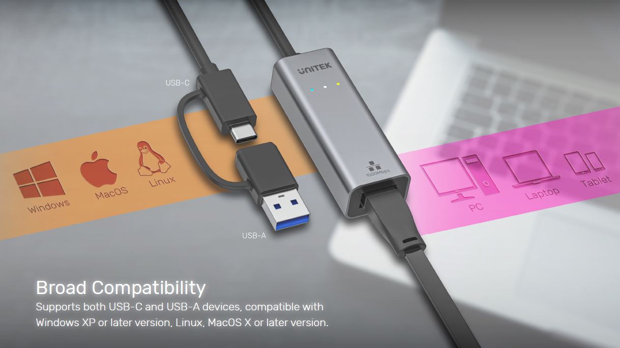 USB to Gigabit Ethernet Adapter