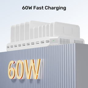 60W 10 Port USB Charging Station