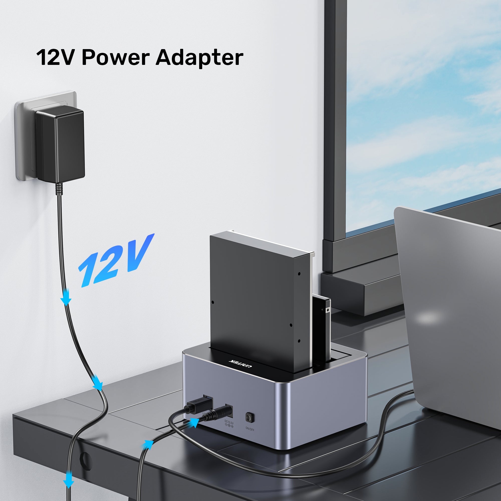 5Gbps Dual-Bay SATA Docking Station