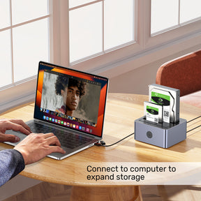10Gbps Dual-Bay SATA Docking Station
