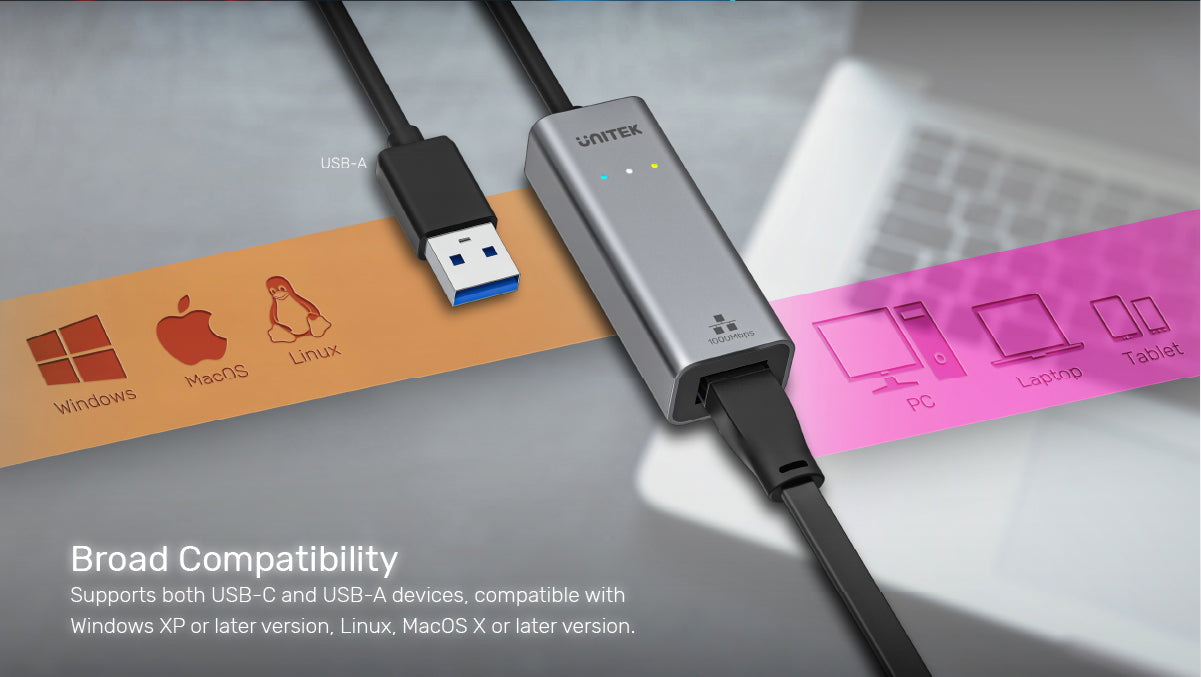 USB-A to Gigabit Ethernet Adapter