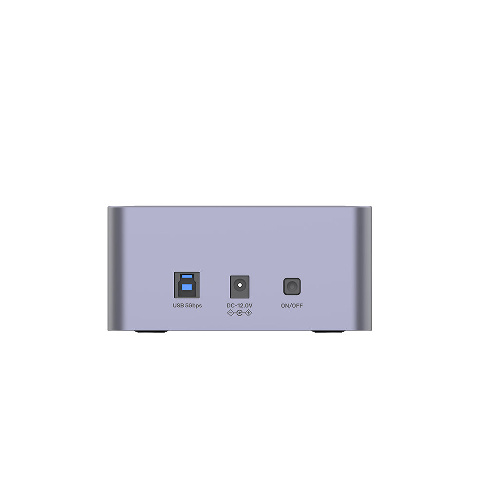 USB 3.0 to SATA III Dual Bay HDD/ SSD Docking Station with UASP & Offline Clone
