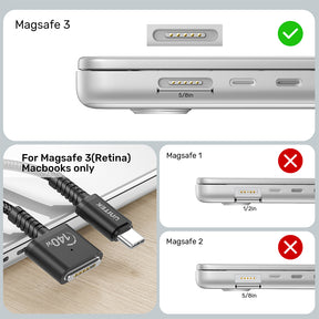 USB-C to Magnetic 3 Charging Cable