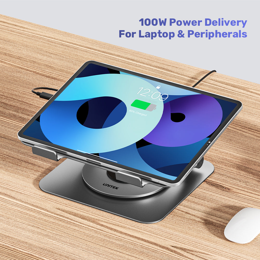 Laptop Stand with Detachable USB-C Hub