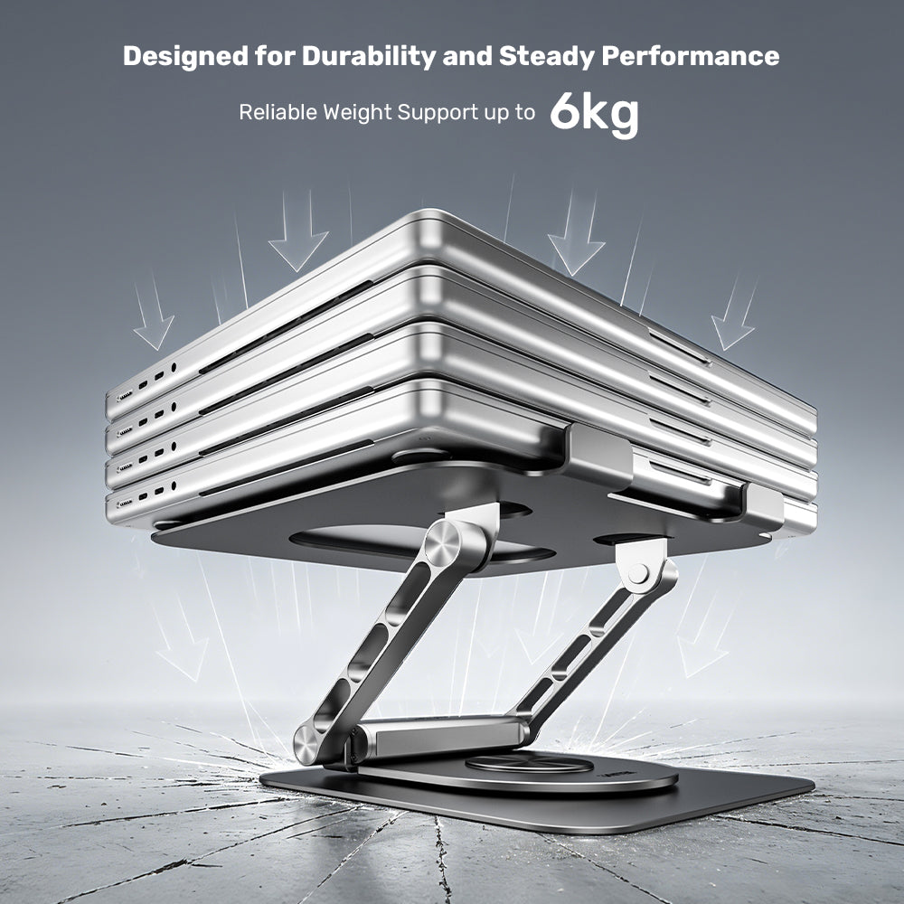 Laptop Stand with Detachable USB-C Hub